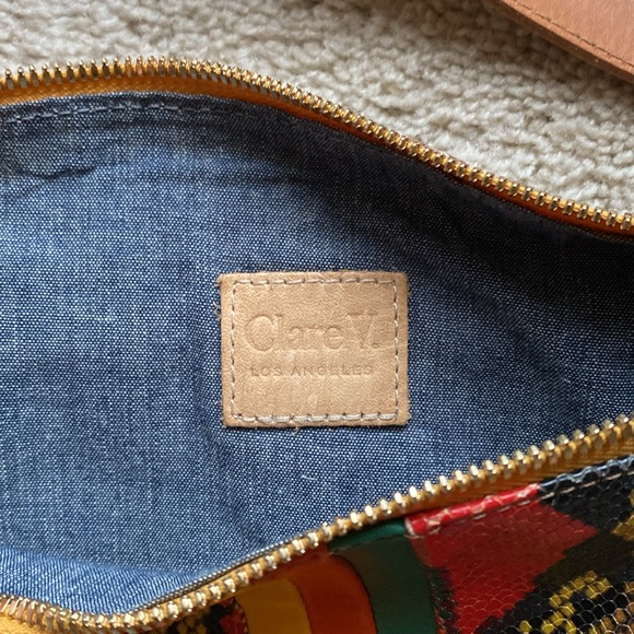 Clare V Snake Embossed Leather Belt Bag - Picture 10 of 12